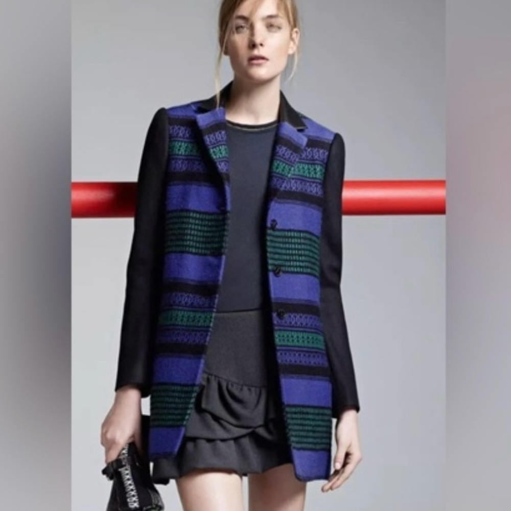 Maje Rotterdam Jacquard Coat